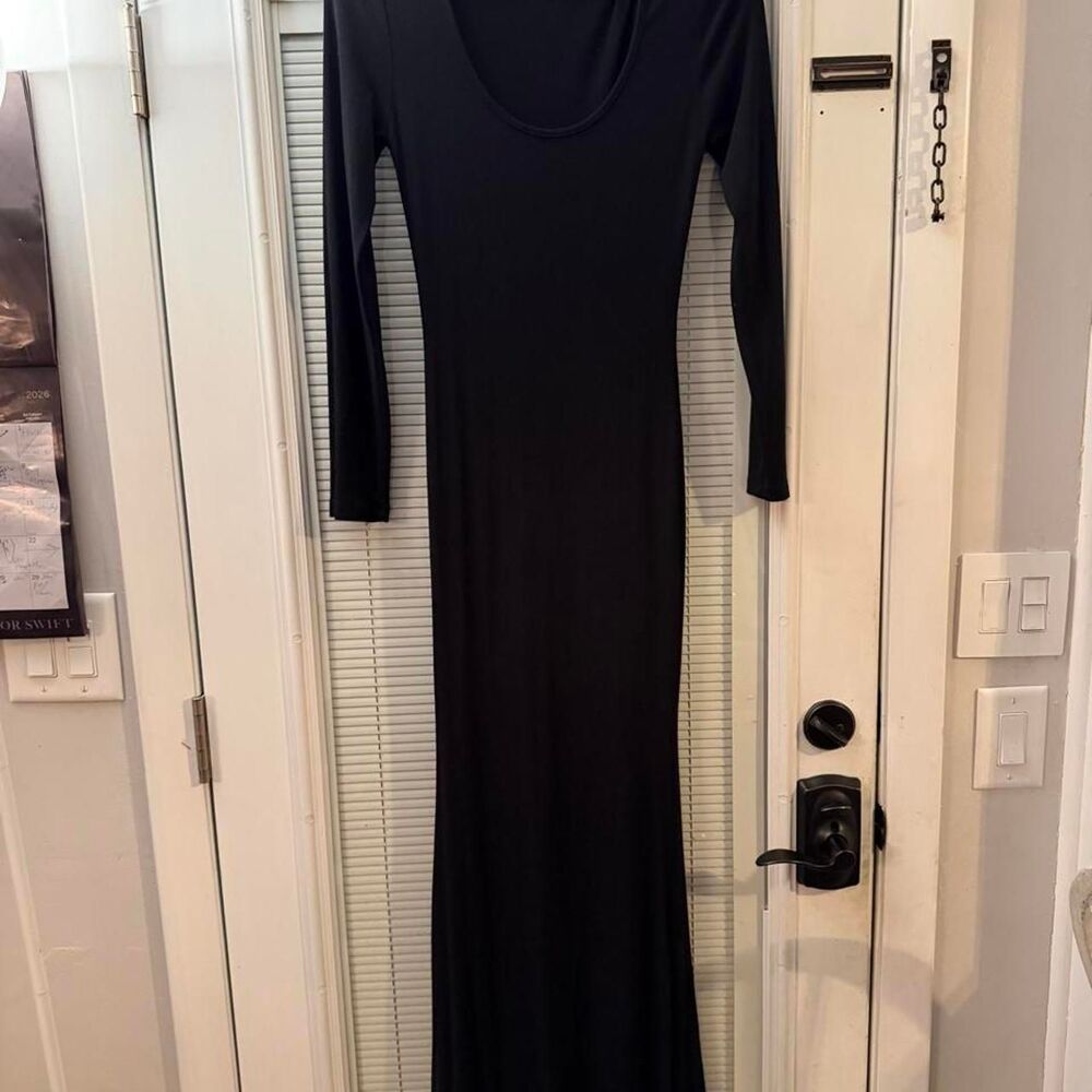 Unbranded Women's Black and Navy Dress
